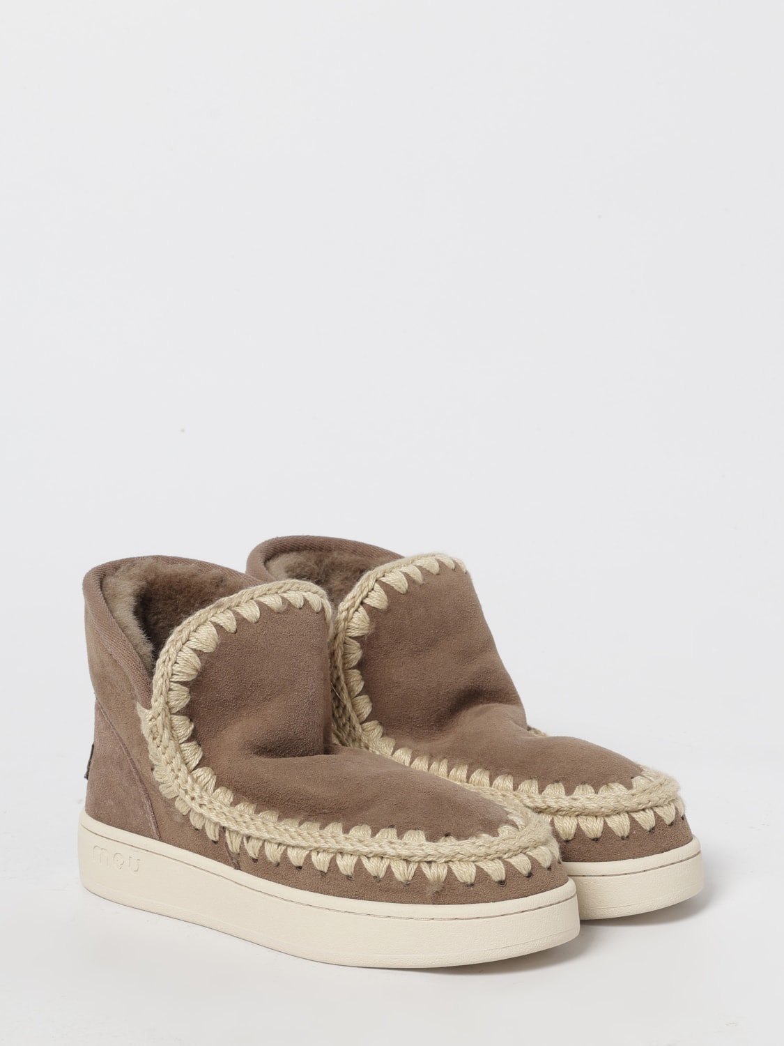 MOU BOOTS: Sneakers woman Mou, Beige - Img 2