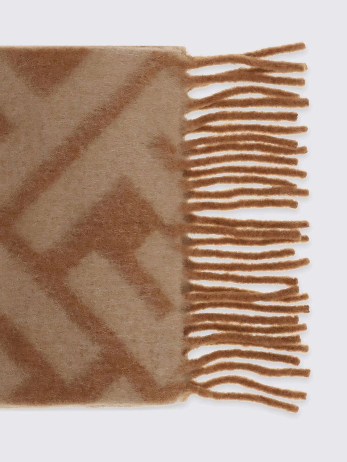 FENDI SCARF: Scarf woman Fendi, Camel - Img 3