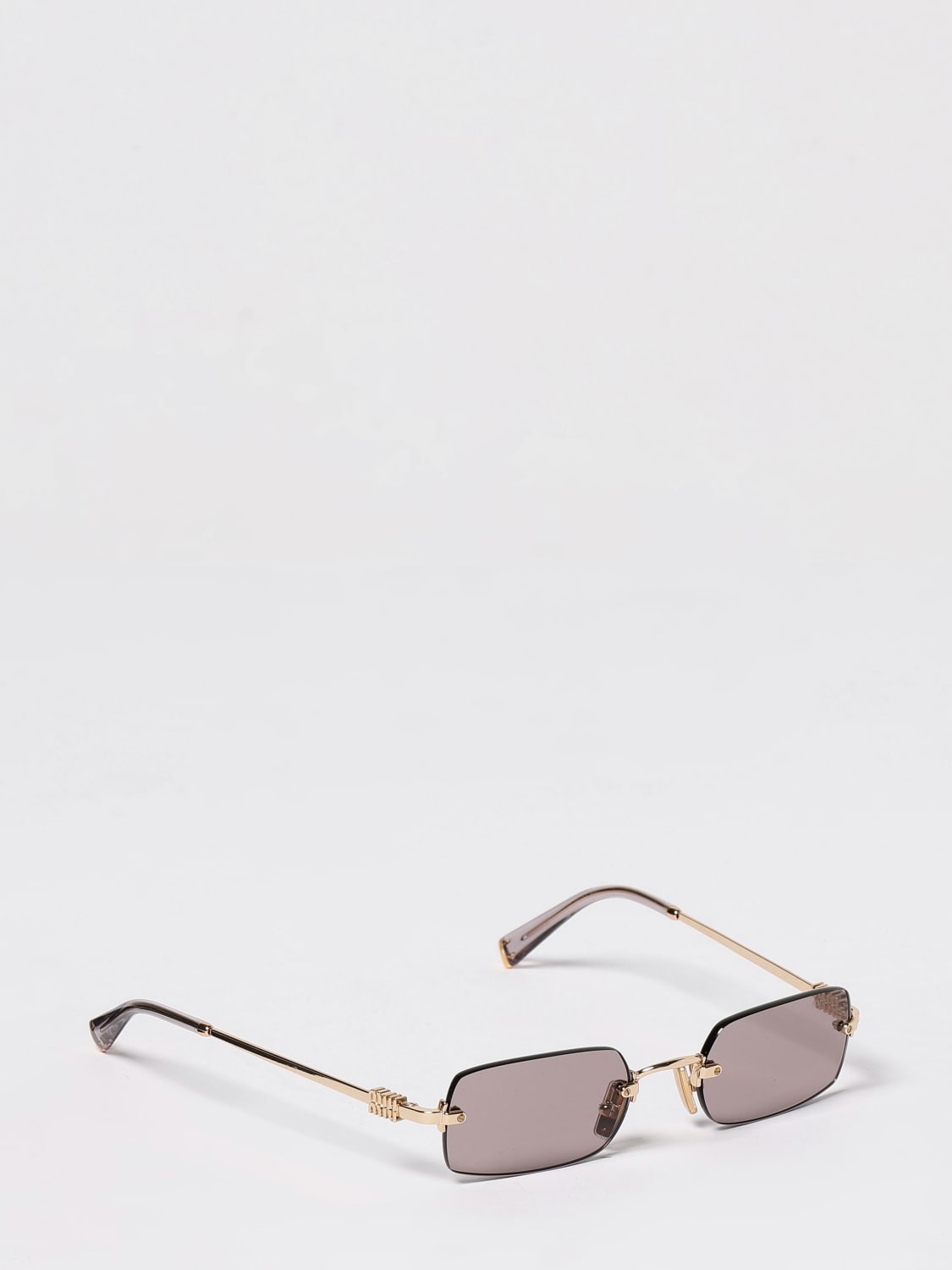MIU MIU SUNGLASSES: Sunglasses woman Miu Miu, Gold - Img 1