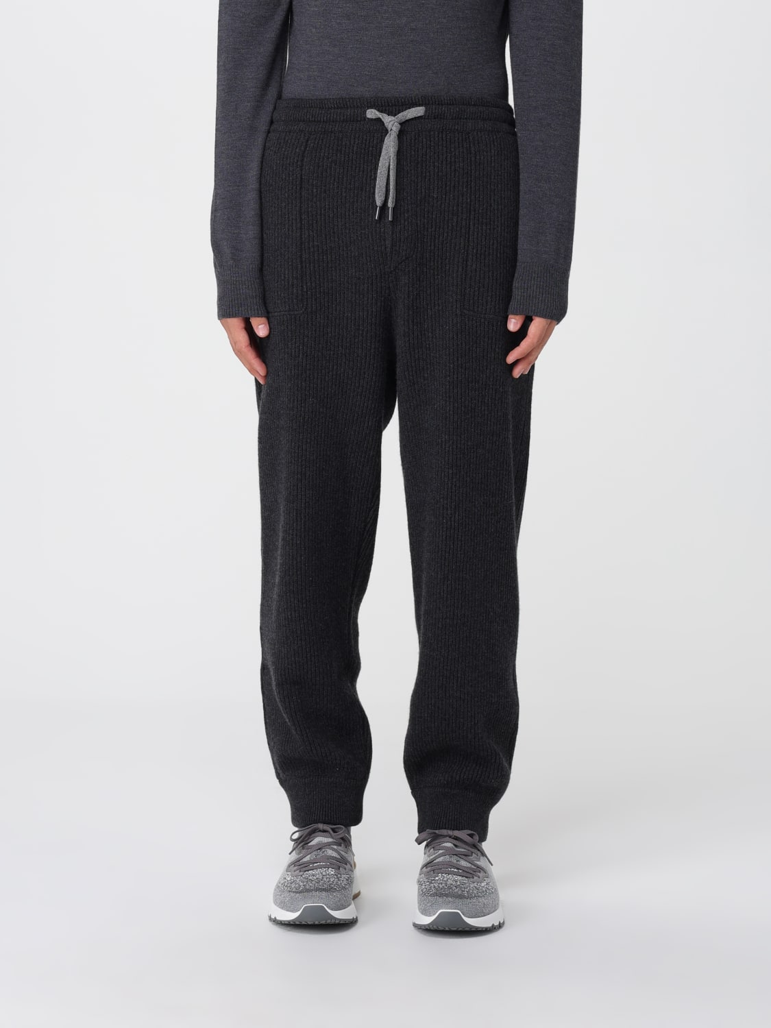 BRUNELLO CUCINELLI PANTS: Pants men Brunello Cucinelli, Black - Img 1