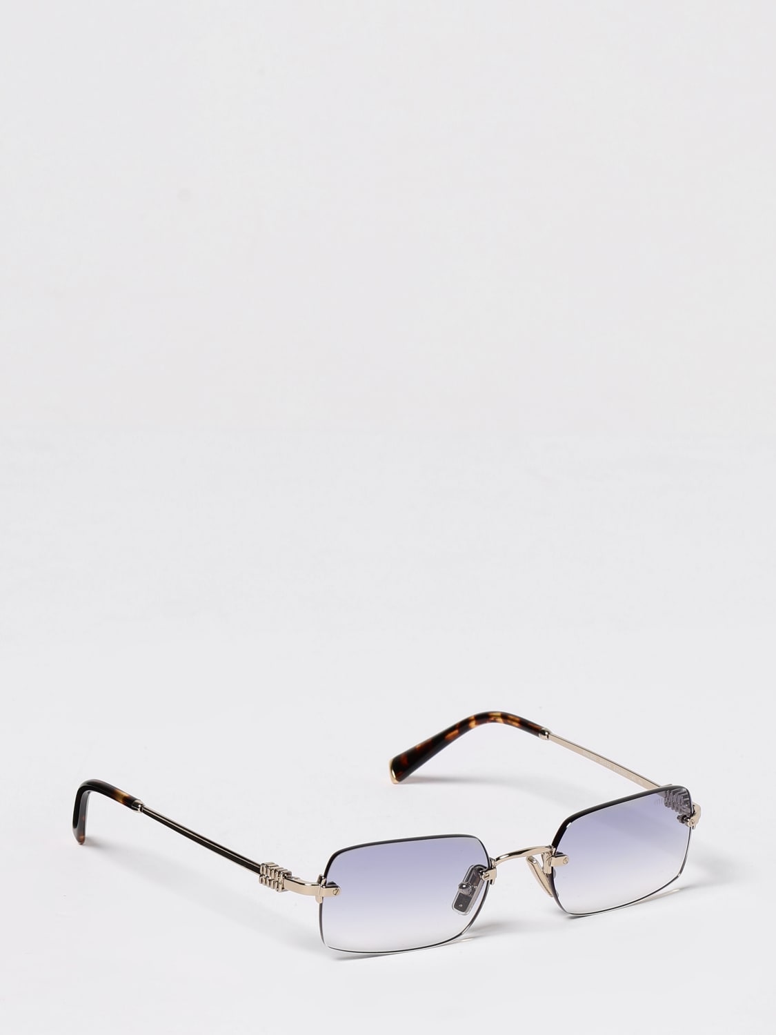 MIU MIU SUNGLASSES: Sunglasses woman Miu Miu, Gold - Img 1