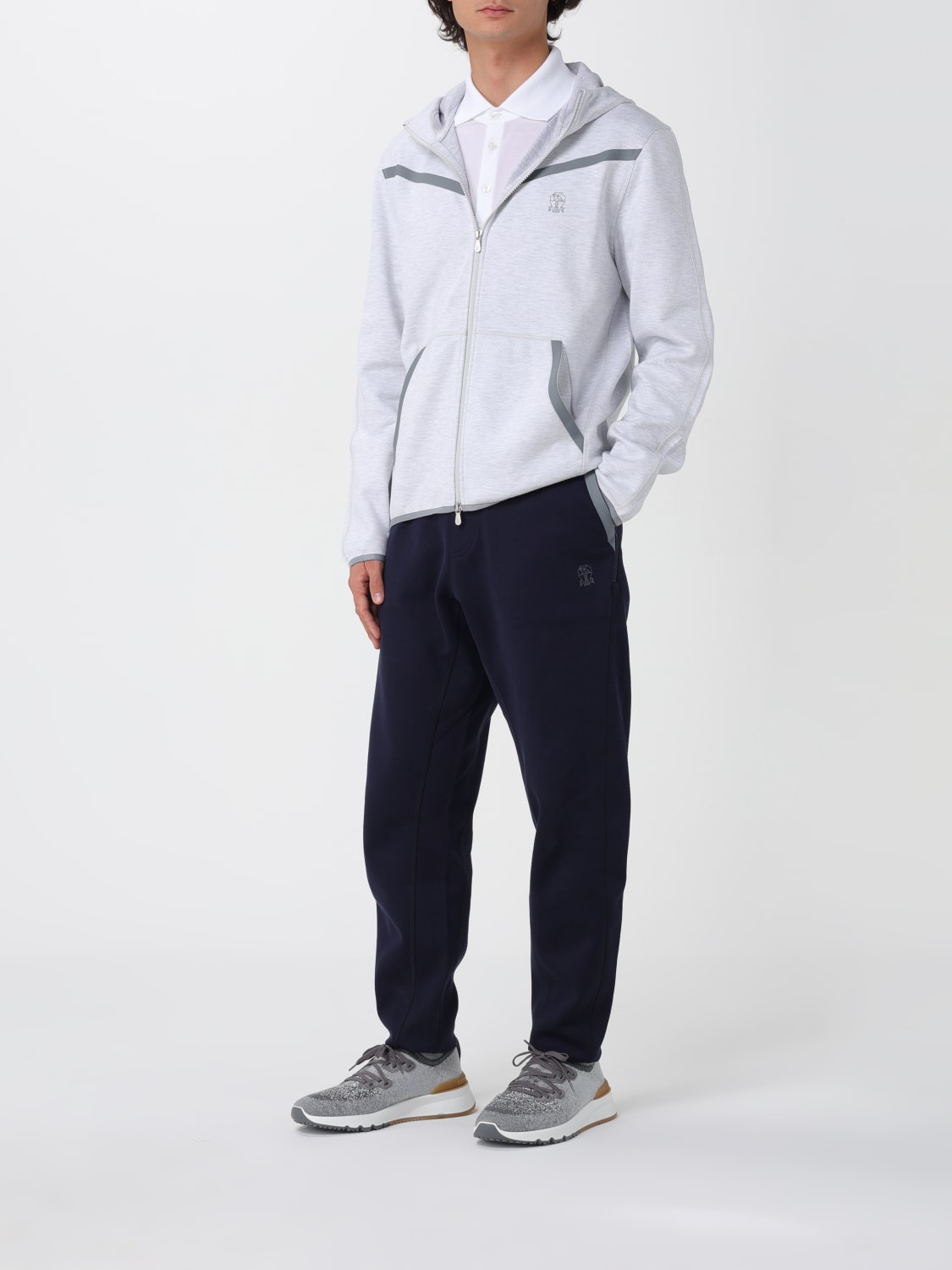 BRUNELLO CUCINELLI SUDADERA: Sudadera hombre Brunello Cucinelli, Gris - Img 2