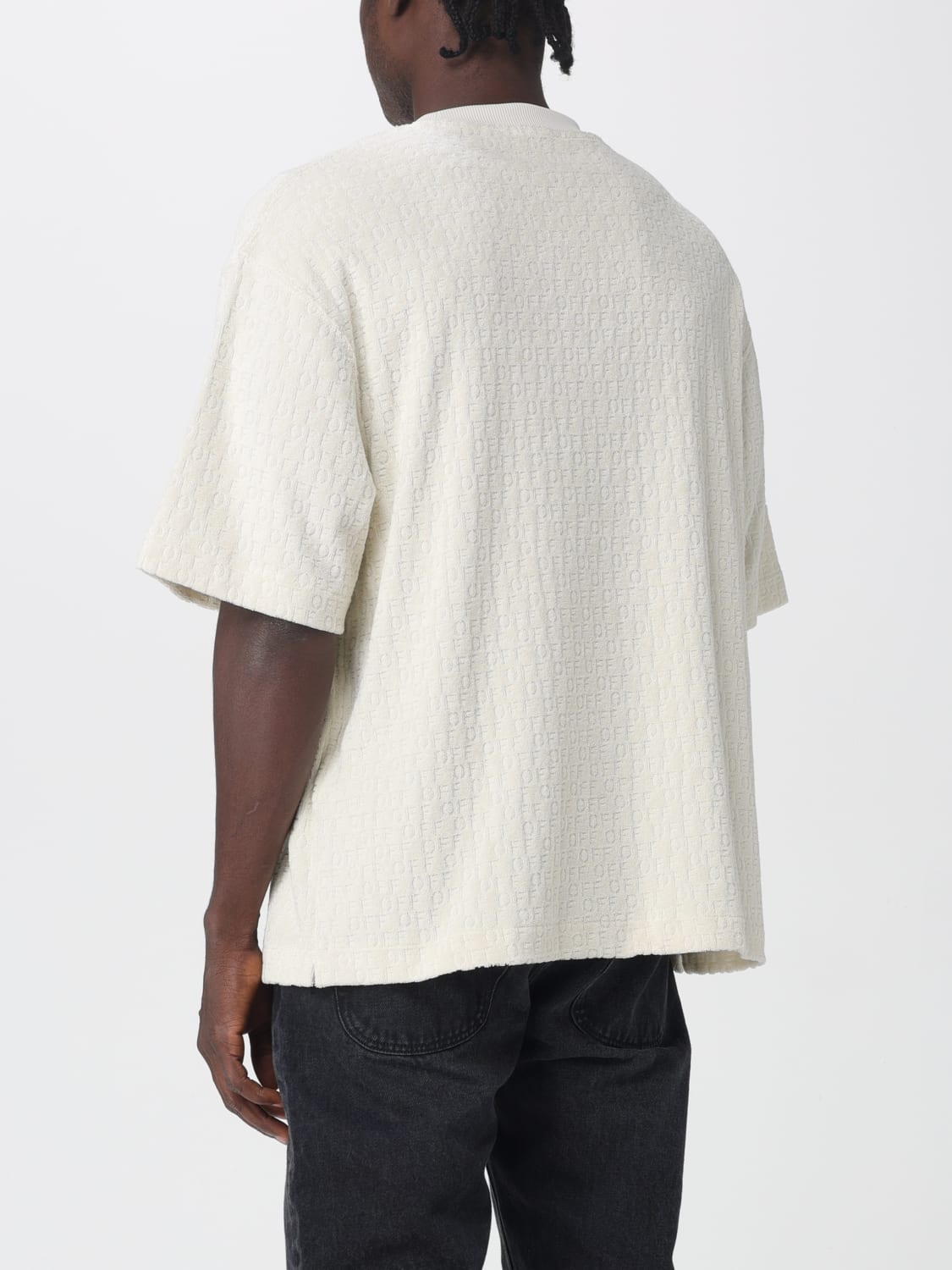OFF-WHITE T-SHIRT: T-shirt men Off-white, Yellow Cream - Img 3