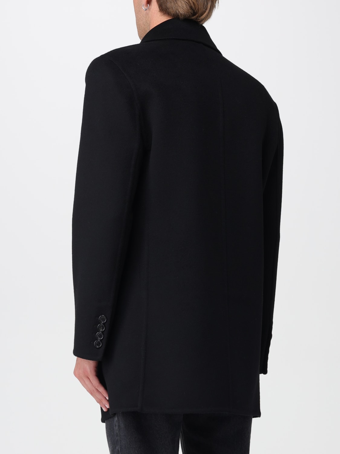 SAINT LAURENT COAT: Coat men Saint Laurent, Black - Img 3