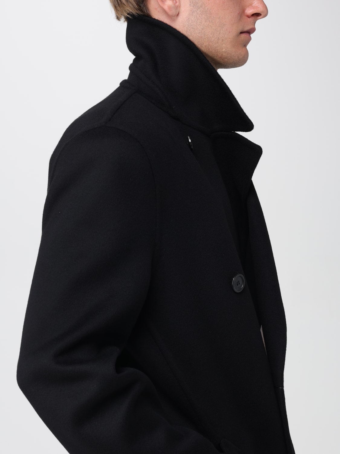 SAINT LAURENT COAT: Coat men Saint Laurent, Black - Img 5