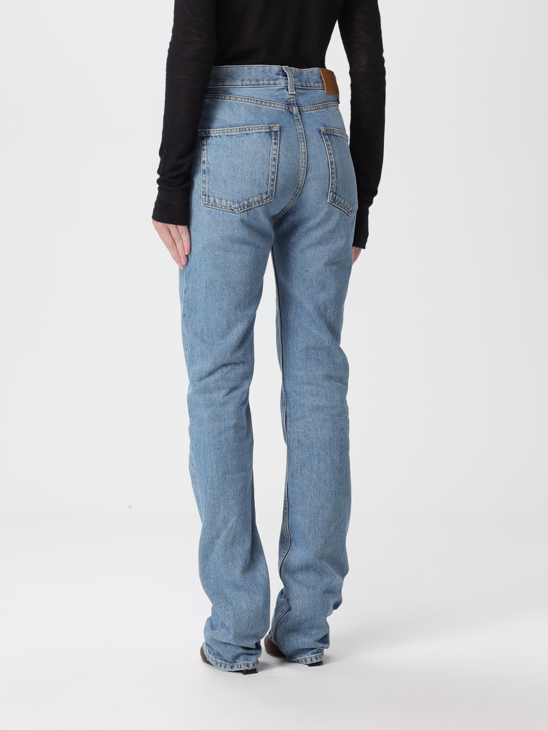 SAINT LAURENT JEANS: Jeans Saint Laurent in denim di cotone , Cielo - Img 3