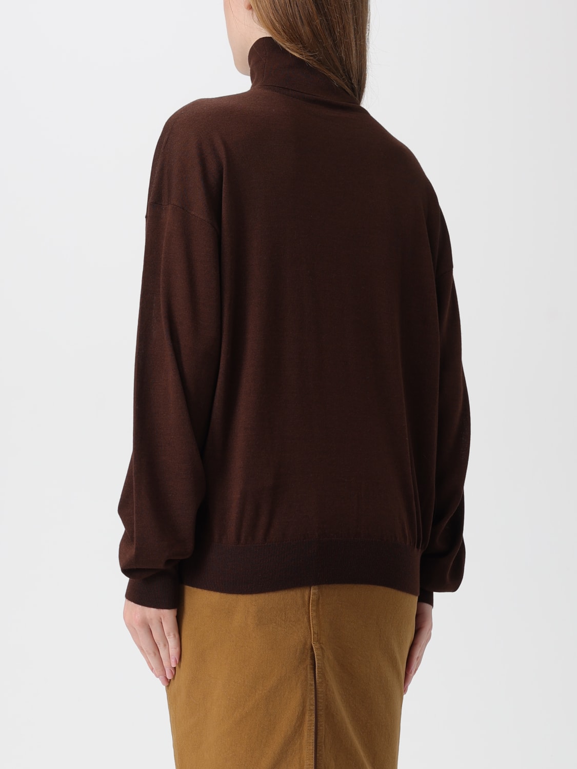 SAINT LAURENT SWEATER: Sweater woman Saint Laurent, Coffee - Img 3