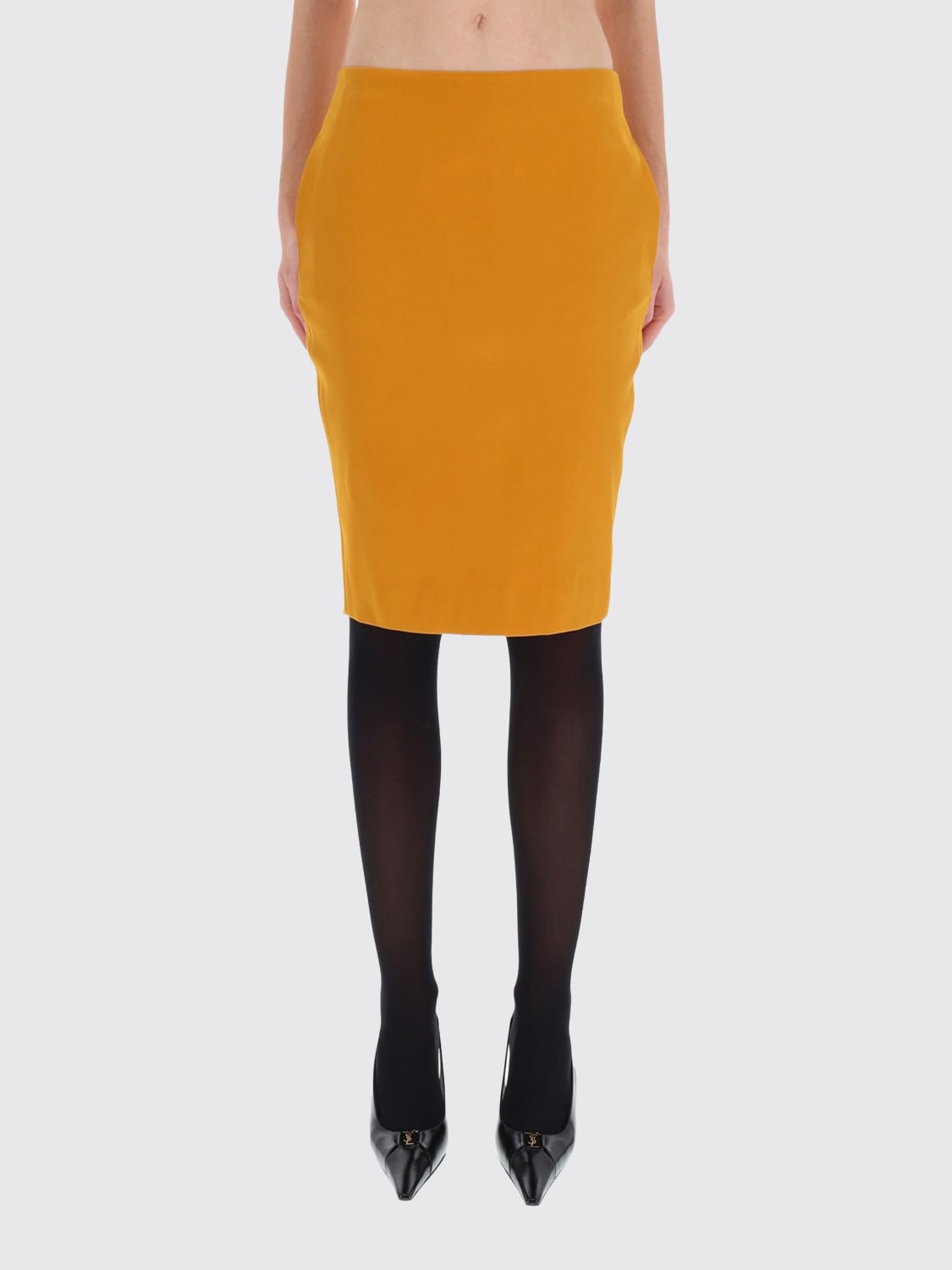 SAINT LAURENT SKIRT: Skirt woman Saint Laurent, Ocher - Img 1