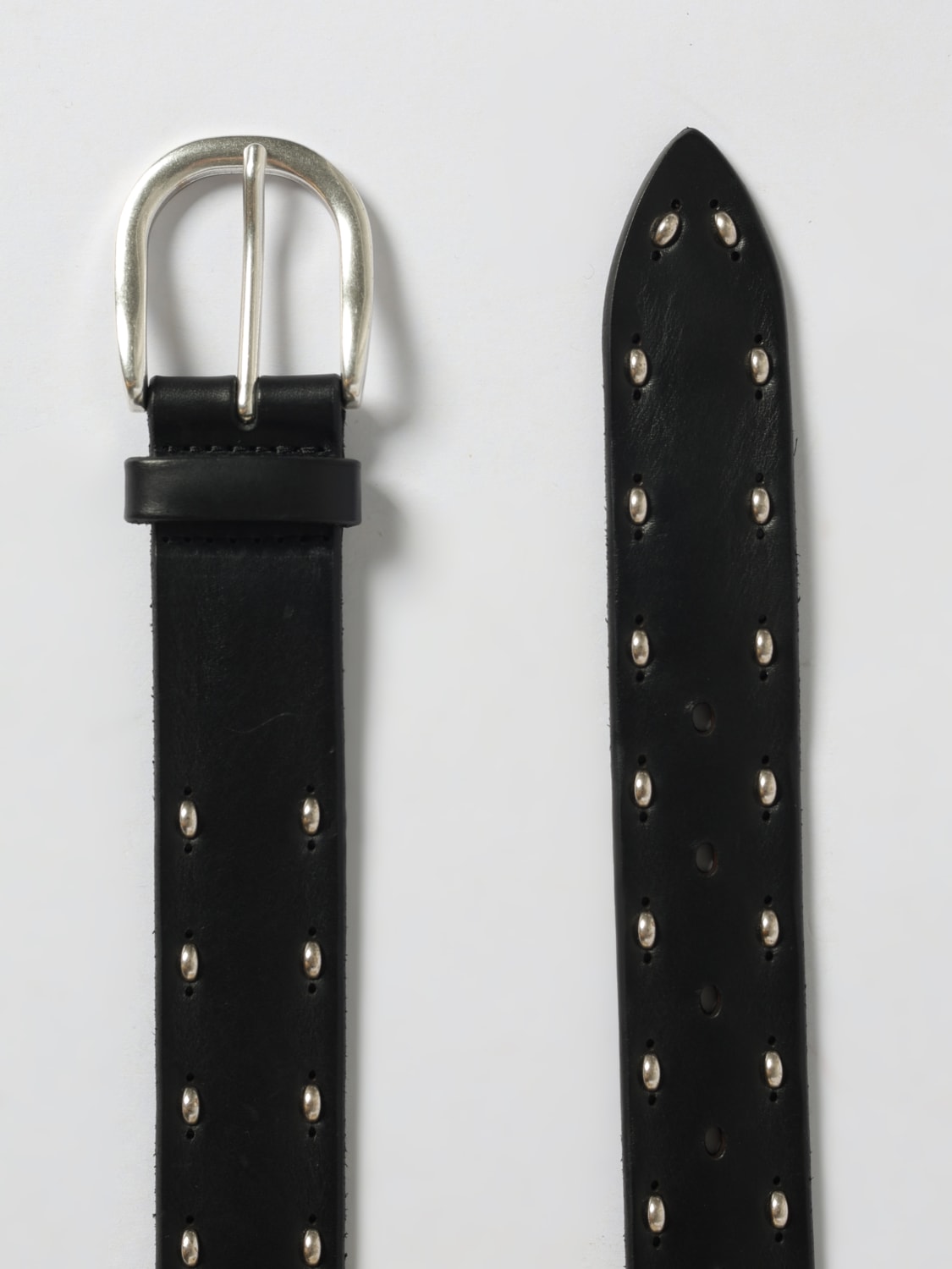 ORCIANI CINTURA: Cintura Bull Soft Orciani in pelle con borchie , Nero - Img 2