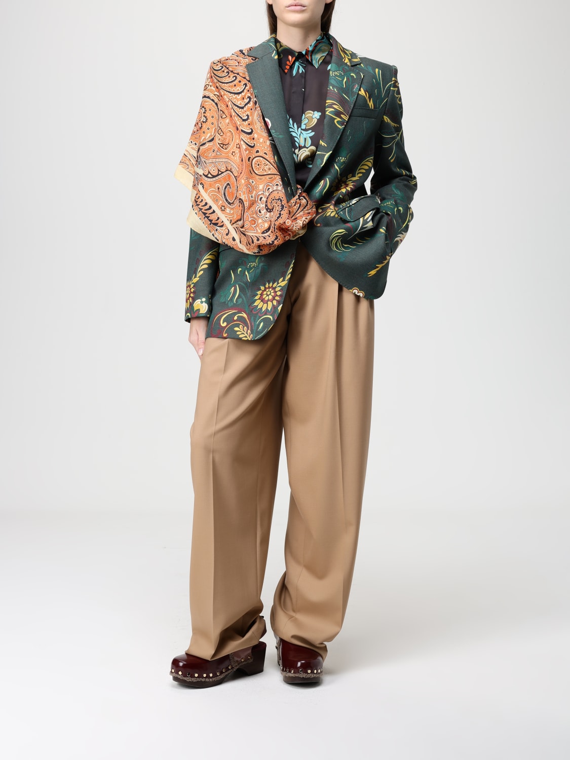 ETRO CHAQUETA: Americana mujer Etro, Verde - Img 2