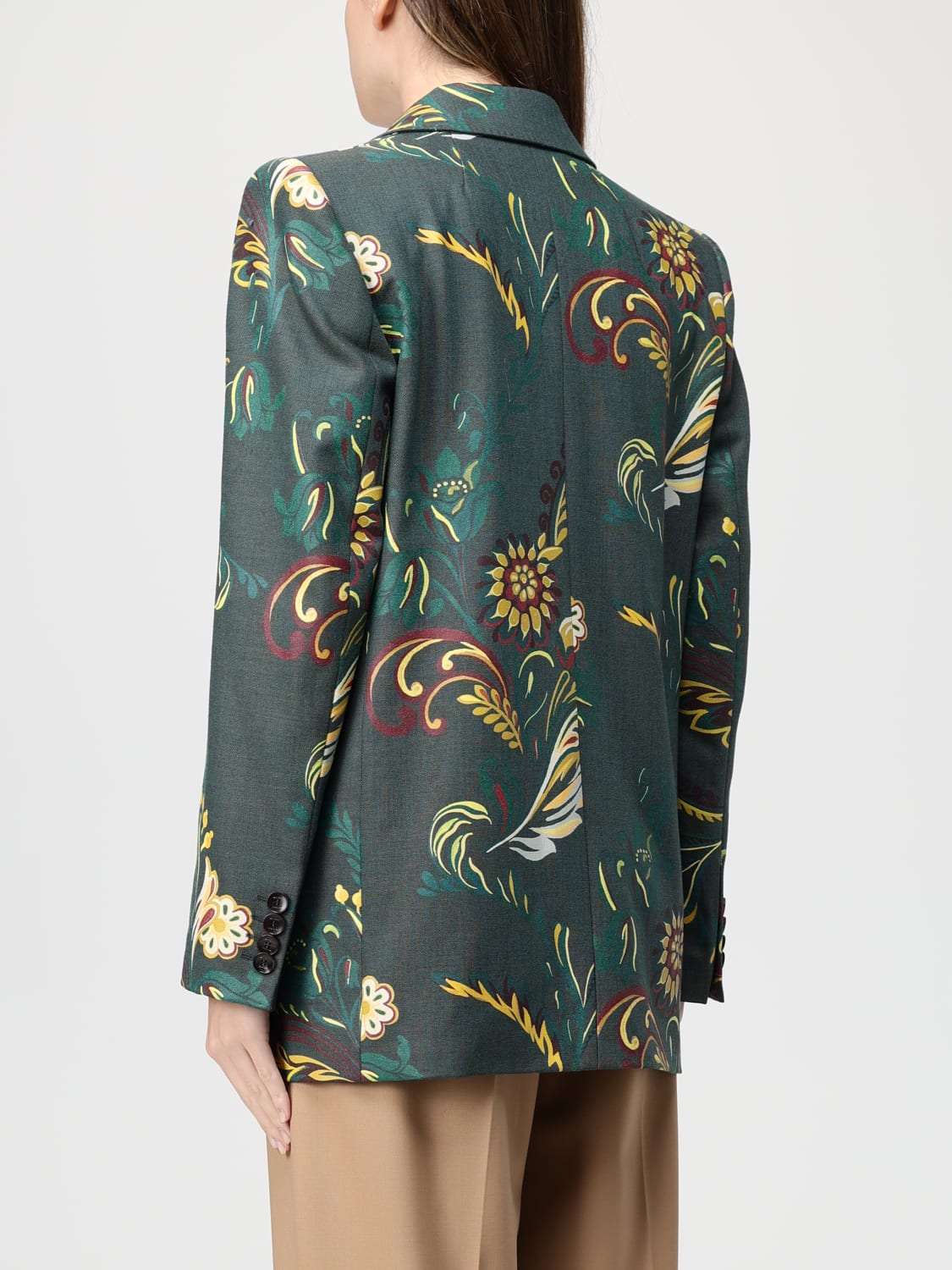 ETRO CHAQUETA: Americana mujer Etro, Verde - Img 3