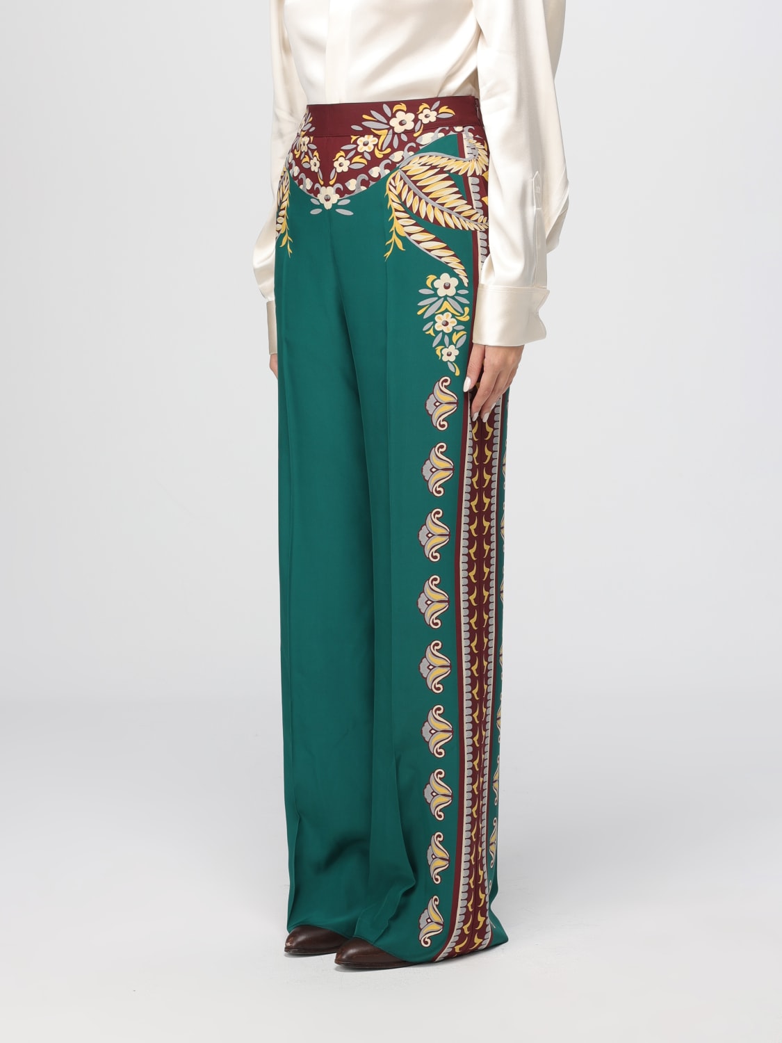ETRO PANTS: Pants woman Etro, Green - Img 4