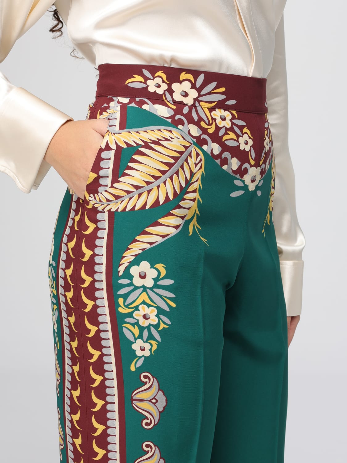 ETRO PANTS: Pants woman Etro, Green - Img 5