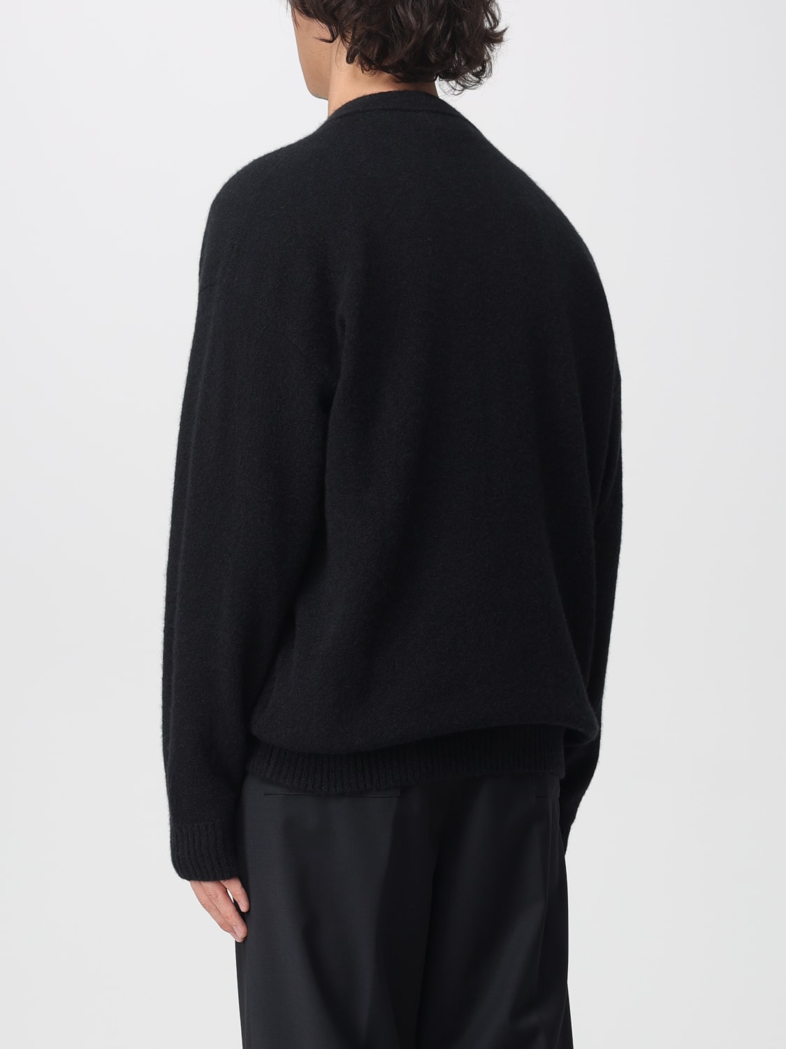 LANEUS SWEATER: Cardigan men Laneus, Black - Img 3