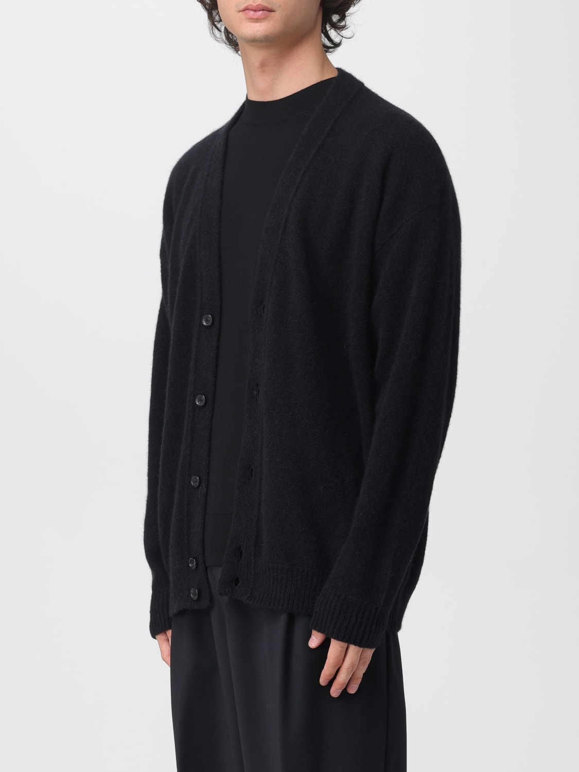 LANEUS SWEATER: Cardigan men Laneus, Black - Img 4