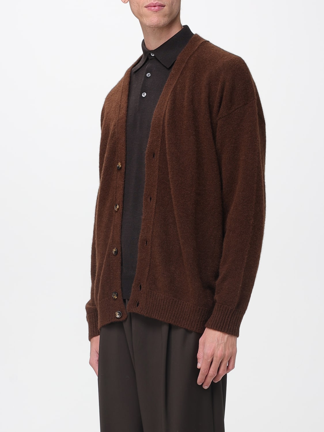 LANEUS PULL: Cardigan homme Laneus, Marron - Img 3