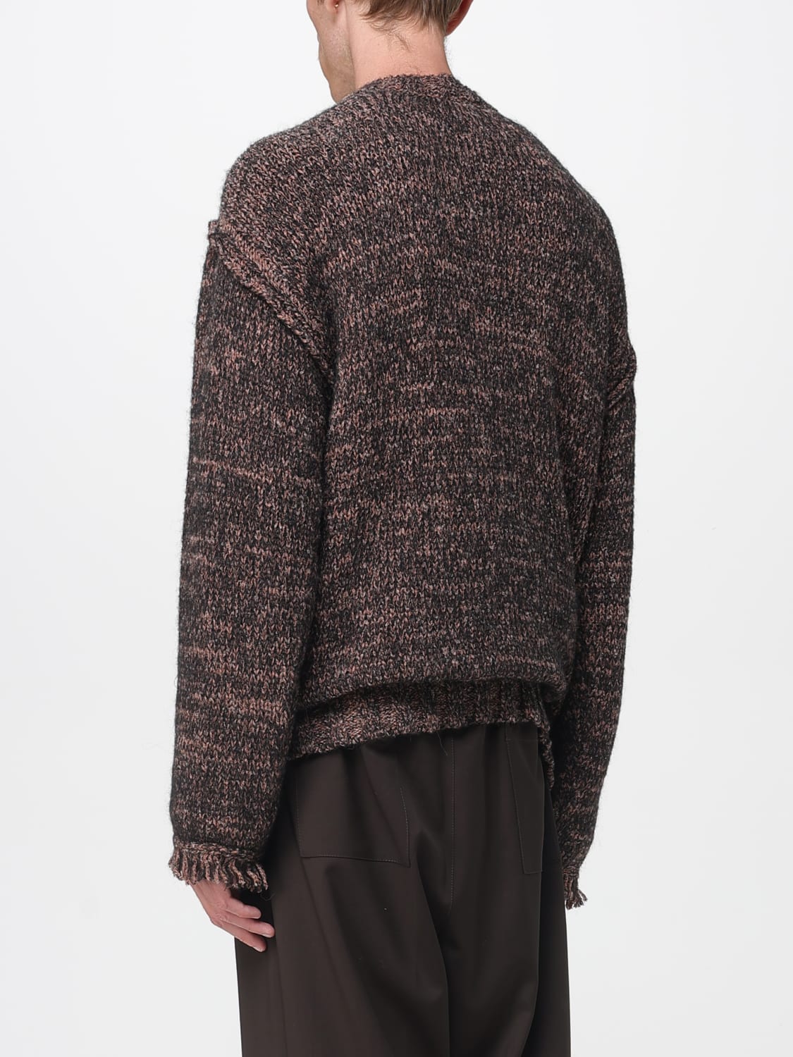 LANEUS SWEATER: Cardigan men Laneus, Brown - Img 2