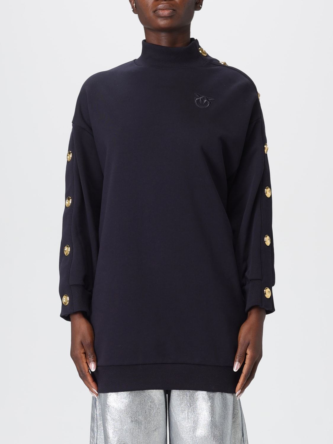 PINKO JERSEY: Jersey mujer Pinko, Azul Oscuro - Img 1