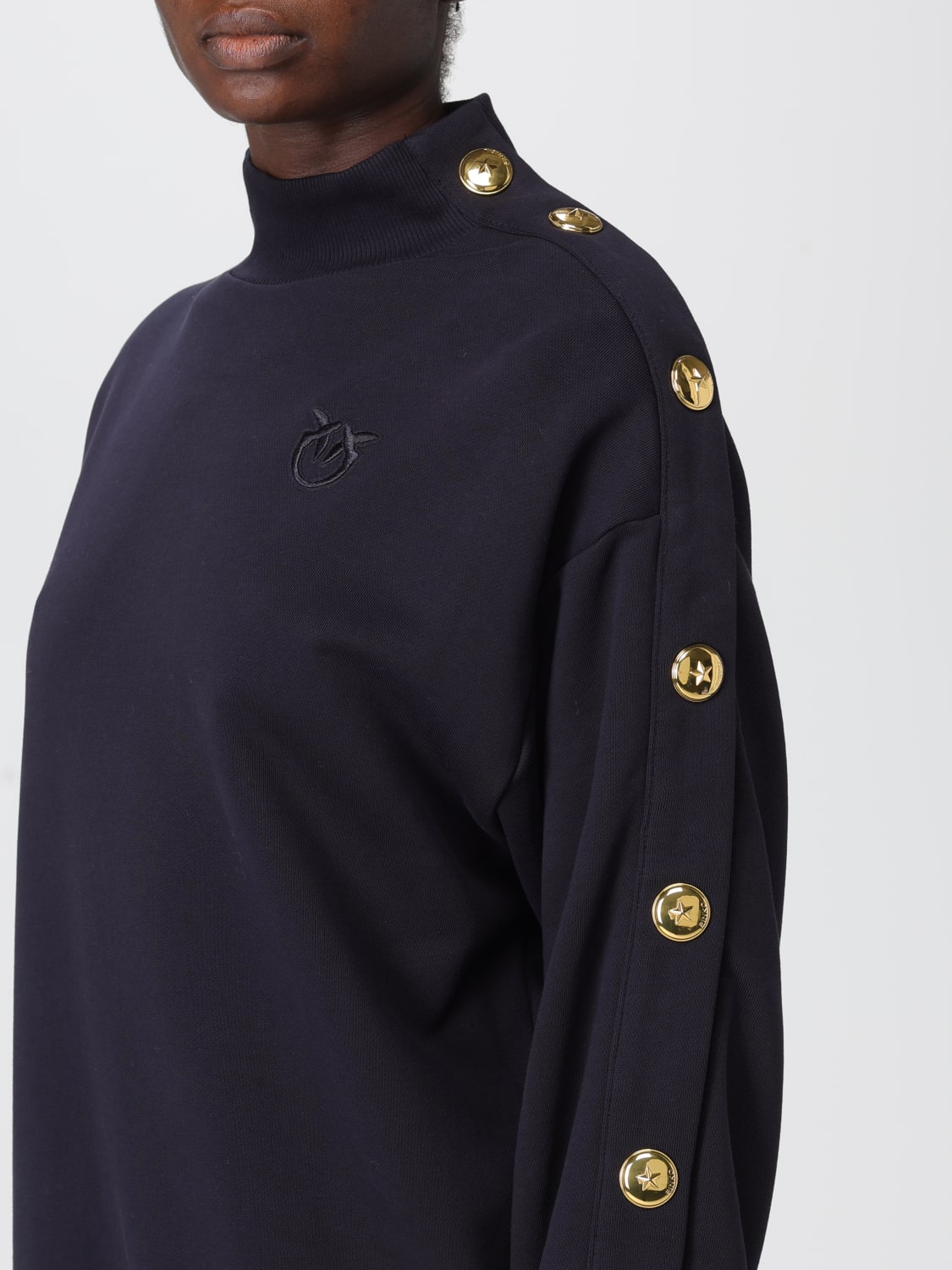 PINKO JERSEY: Jersey mujer Pinko, Azul Oscuro - Img 3