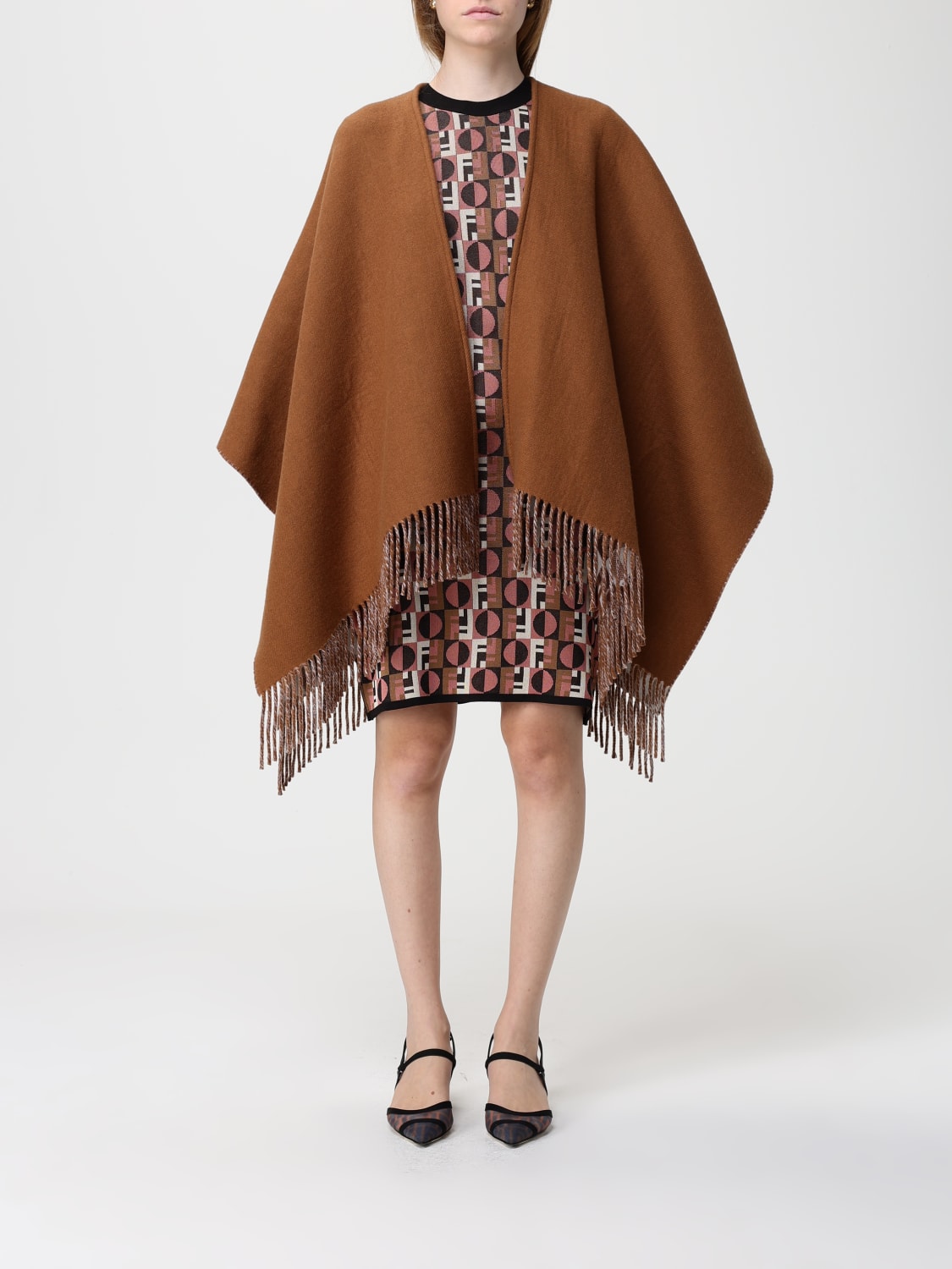 FENDI MANTEAU: Veste femme Fendi, Chameau - Img 1