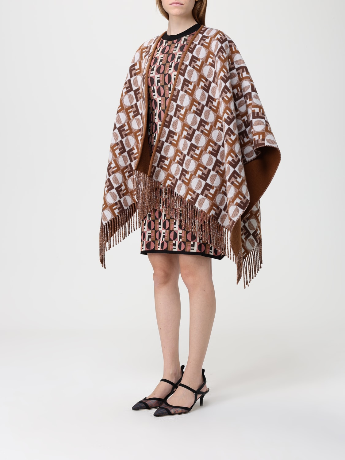 FENDI MANTEAU: Veste femme Fendi, Chameau - Img 4