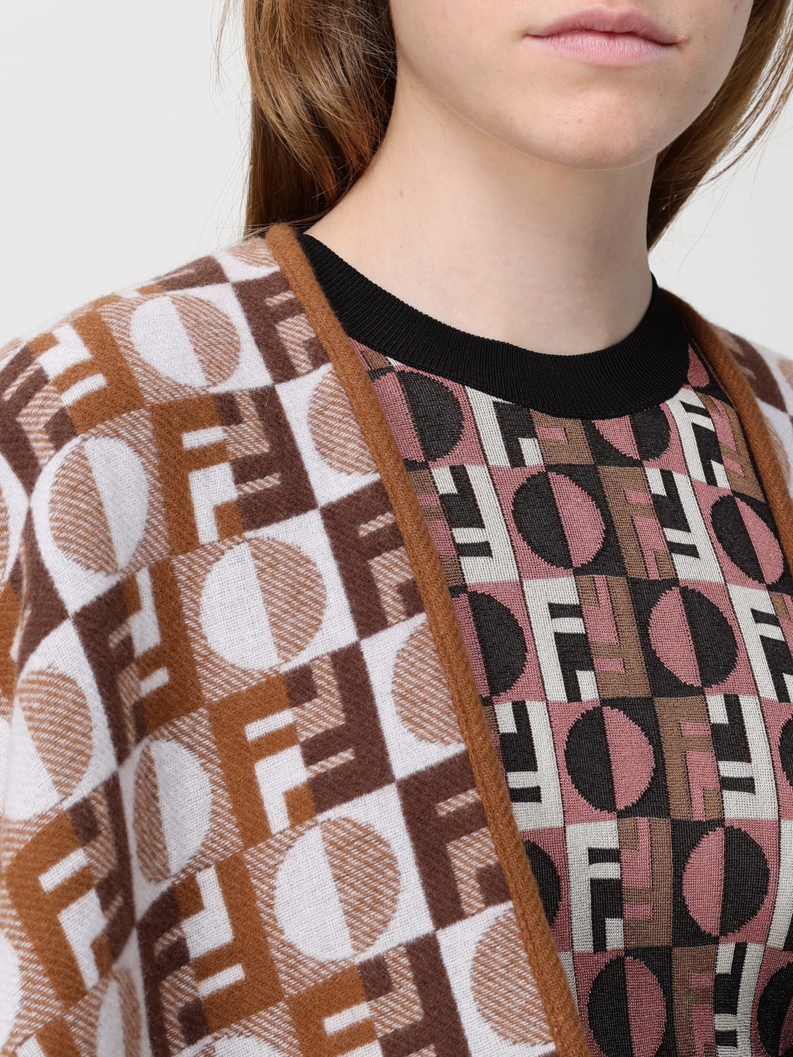 FENDI MANTEAU: Veste femme Fendi, Chameau - Img 5