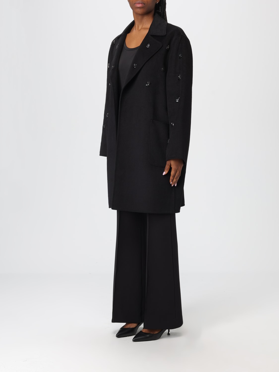 LIU JO ABRIGO: Abrigo mujer Liu Jo, Negro - Img 4