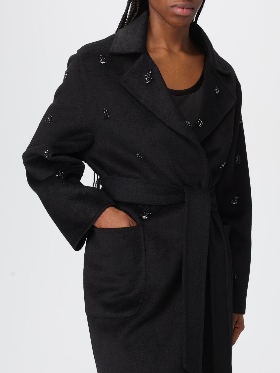 LIU JO ABRIGO: Abrigo mujer Liu Jo, Negro - Img 5