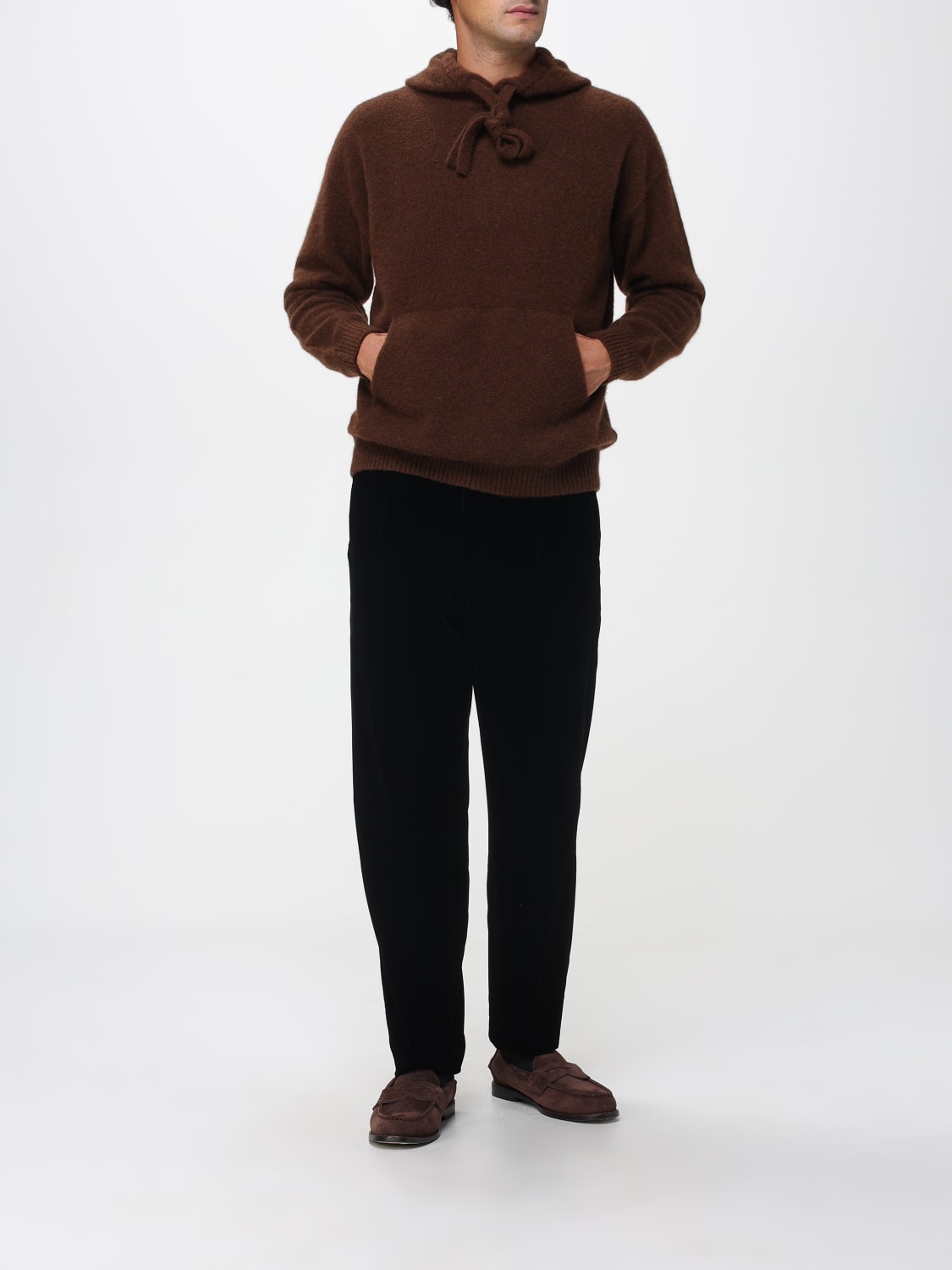 LANEUS スウェットシャツ: セーター メンズ Laneus, ブラウン - Img 2