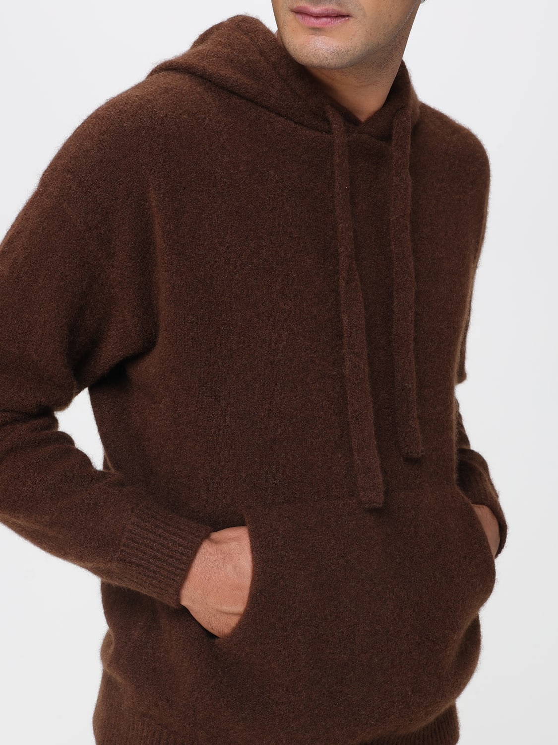 LANEUS スウェットシャツ: セーター メンズ Laneus, ブラウン - Img 5