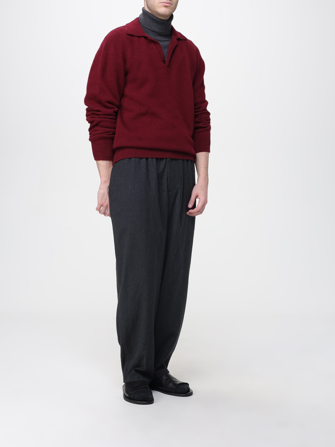 LANEUS POLO SHIRT: Sweater men Laneus, Burgundy - Img 2