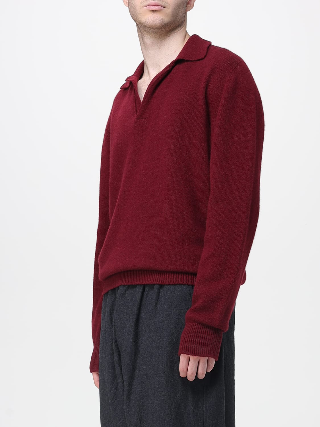 LANEUS POLO SHIRT: Sweater men Laneus, Burgundy - Img 4