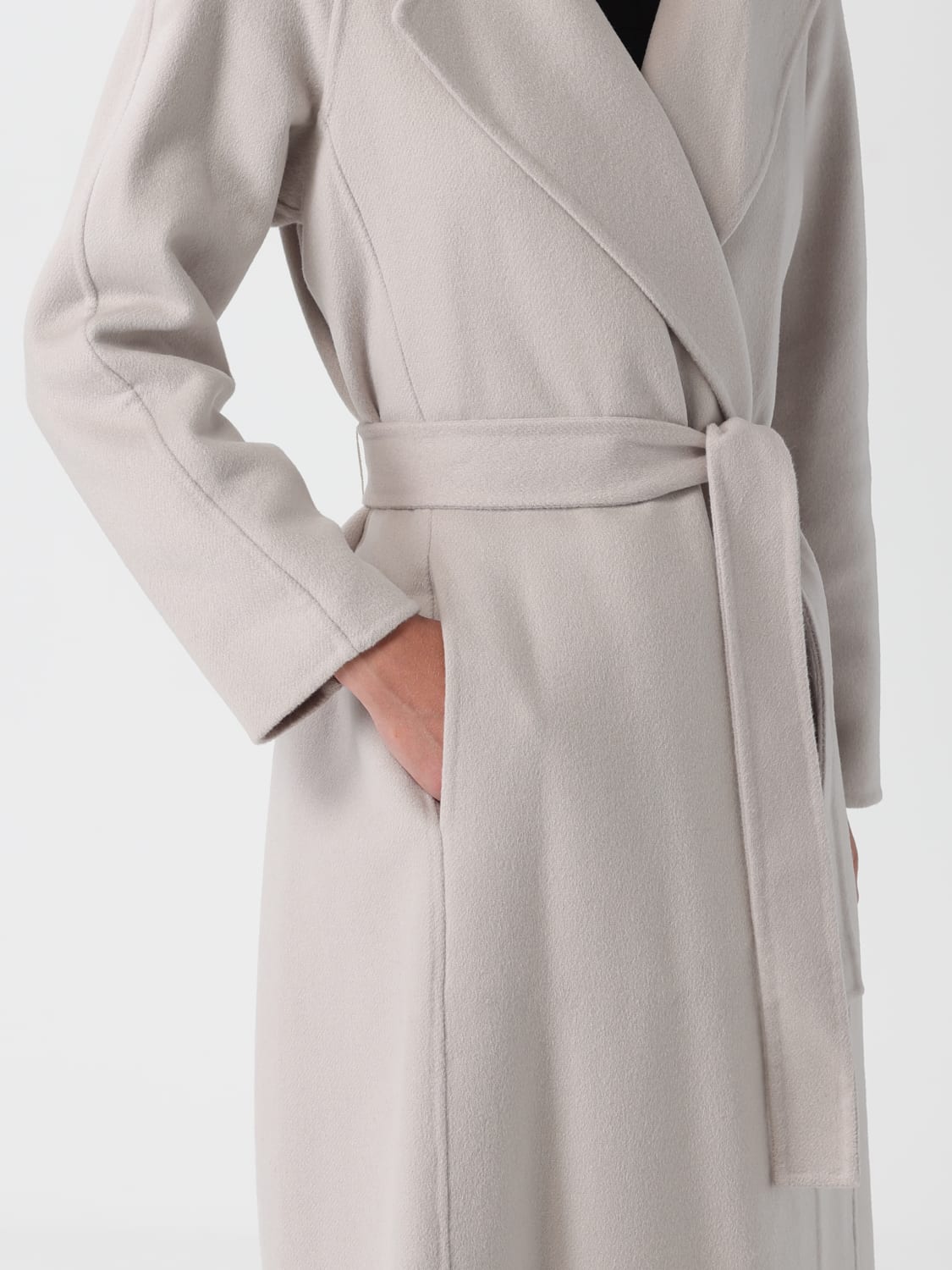 PALTÒ CAPPOTTO: Cappotto a vestaglia Paltò di lana, Bianco - Img 4