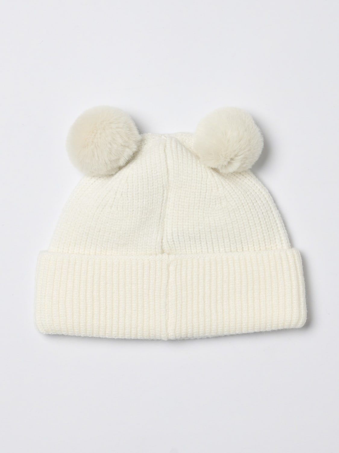 BOSS CAPPELLO NEONATO: Set cappello + calzini Boss in maglia a coste , Bianco - Img 3