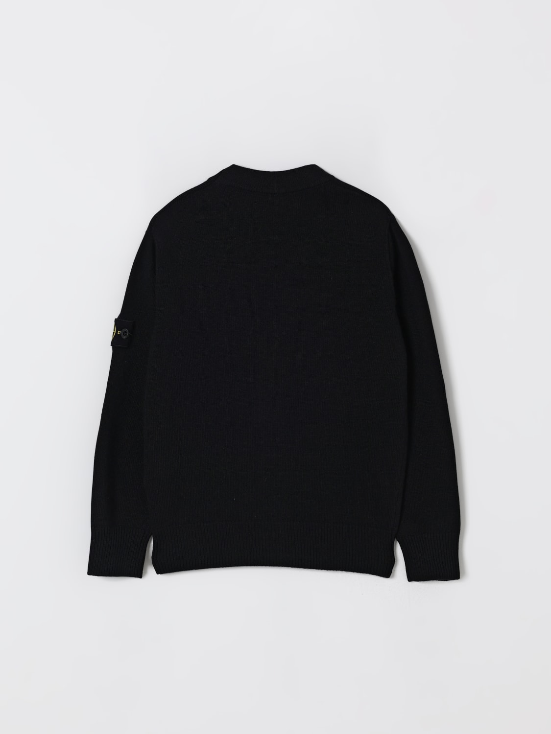 STONE ISLAND JUNIOR JERSEY: Jersey niños Stone Island Junior, Negro - Img 2