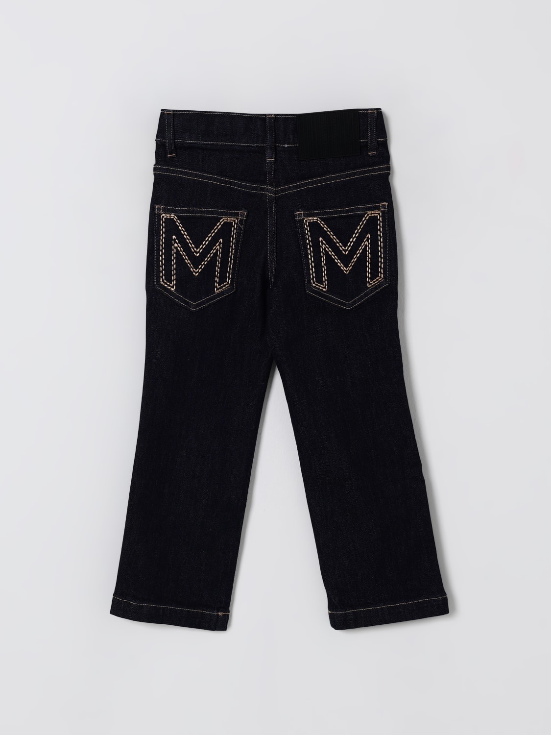 LITTLE MARC JACOBS JEANS: Jeans Little Marc Jacobs in denim con strass applicati, Denim - Img 2