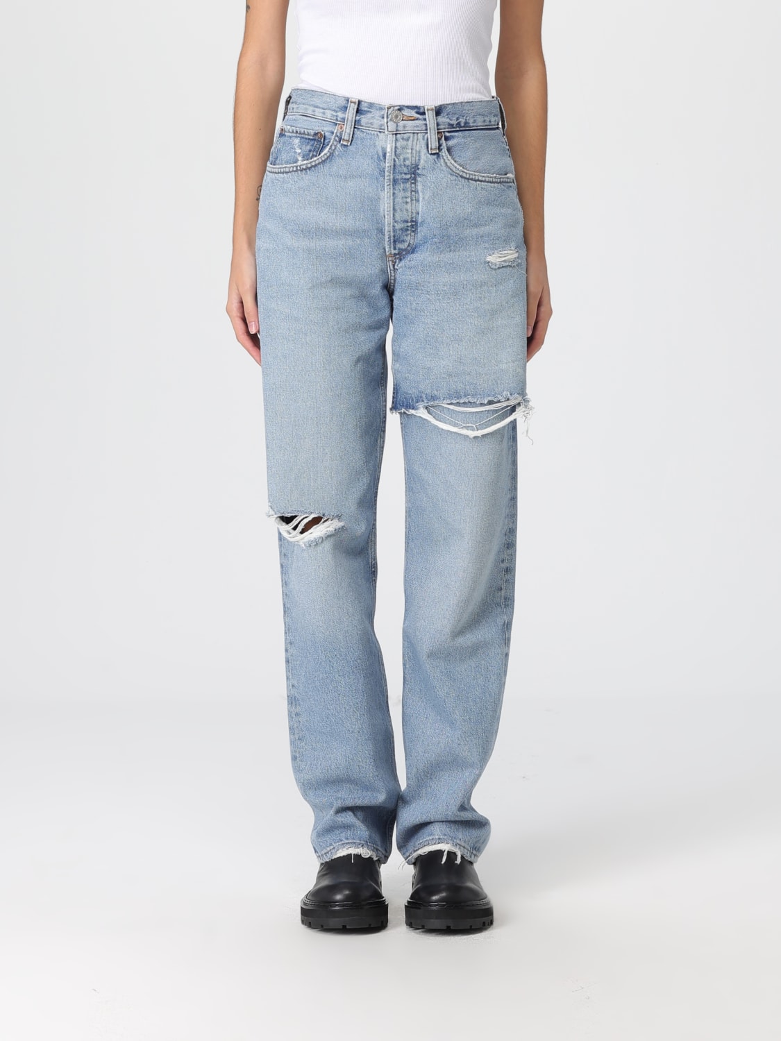 AGOLDE JEANS: Jeans woman Agolde, Brown - Img 1