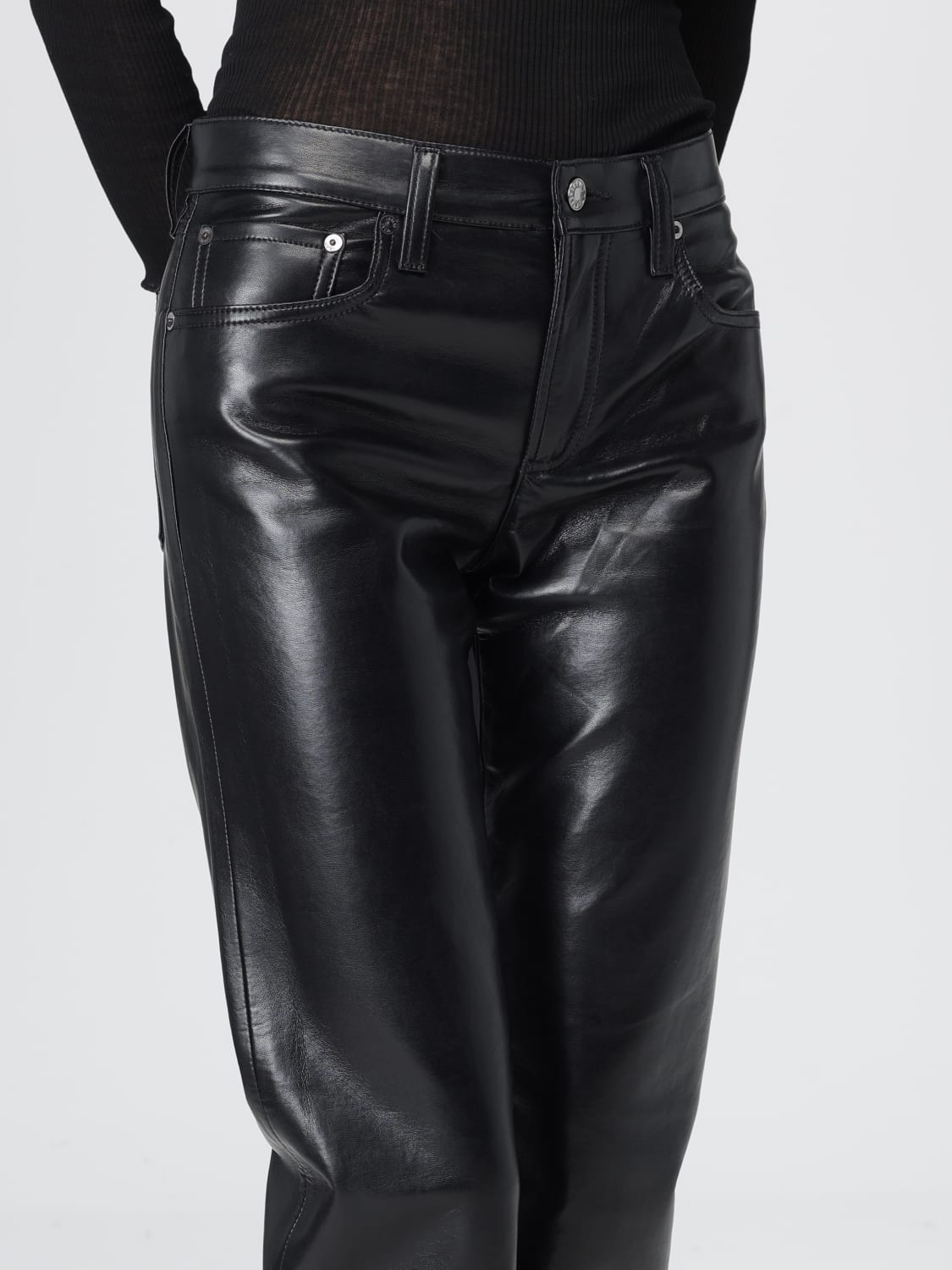 AGOLDE PANTALONES: Vaqueros mujer Agolde, Negro - Img 3