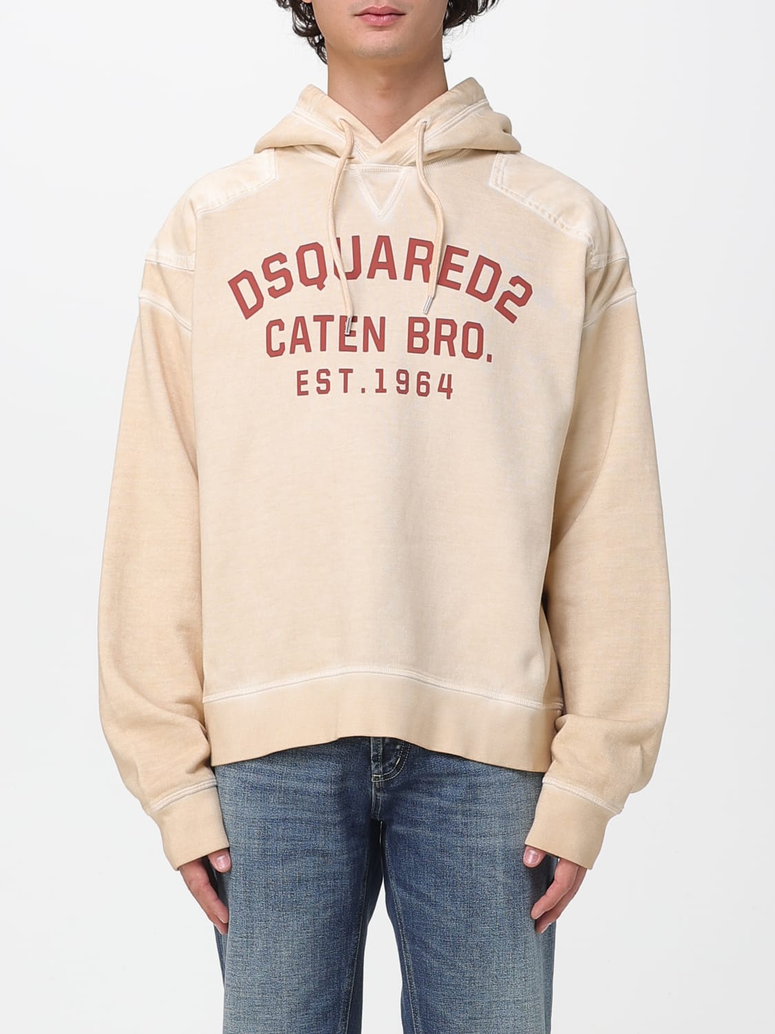 DSQUARED2 SWEATSHIRT: Sweatshirt herren Dsquared2, Weiß - Img 1