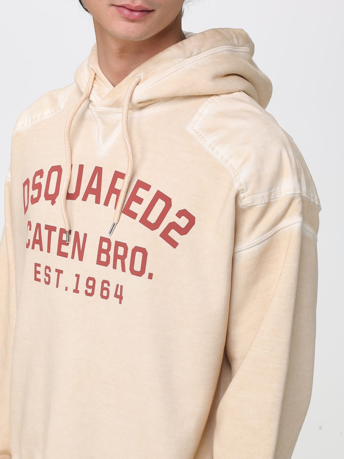 DSQUARED2 SWEATSHIRT: Sweatshirt herren Dsquared2, Weiß - Img 3