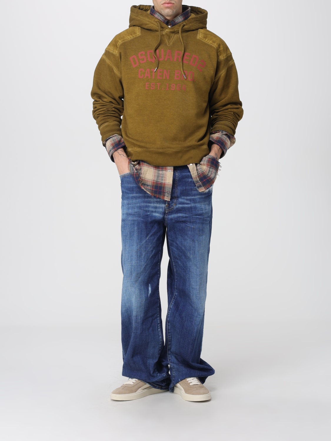 DSQUARED2 SWEATSHIRT: Sweatshirt herren Dsquared2, Braun - Img 2