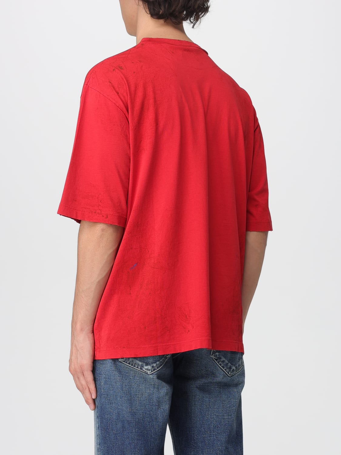DSQUARED2 T-SHIRT: T-shirt over con logo in cotone Dsquared2, Rosso - Img 2
