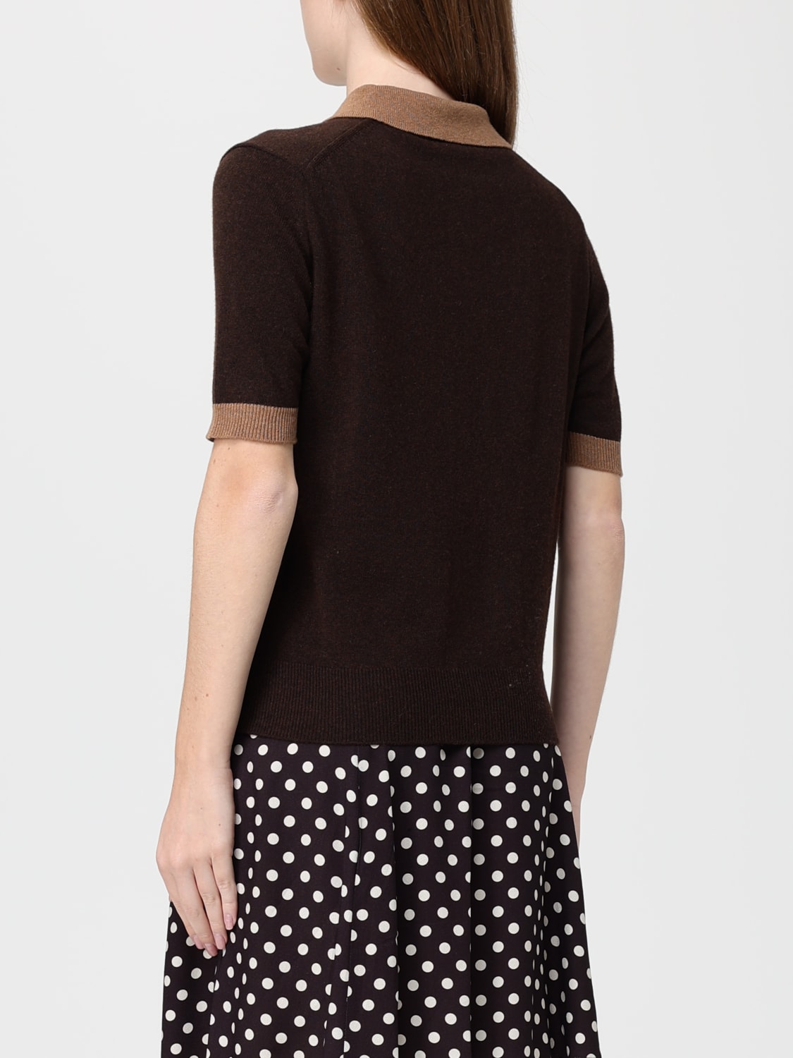 MAR DE MARGARITAS POLO SHIRT: Polo shirt woman Mar De Margaritas, Brown - Img 2