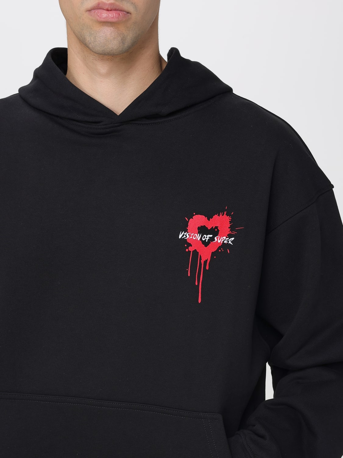 VISION OF SUPER SUDADERA: Sudadera hombre Vision Of Super, Negro - Img 3