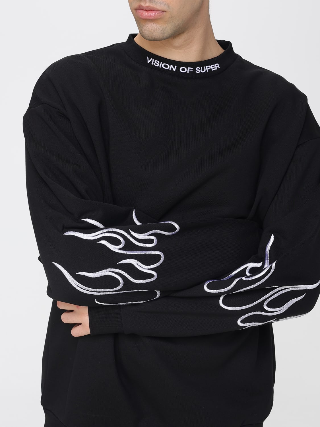 VISION OF SUPER SUDADERA: Sudadera hombre Vision Of Super, Negro - Img 3