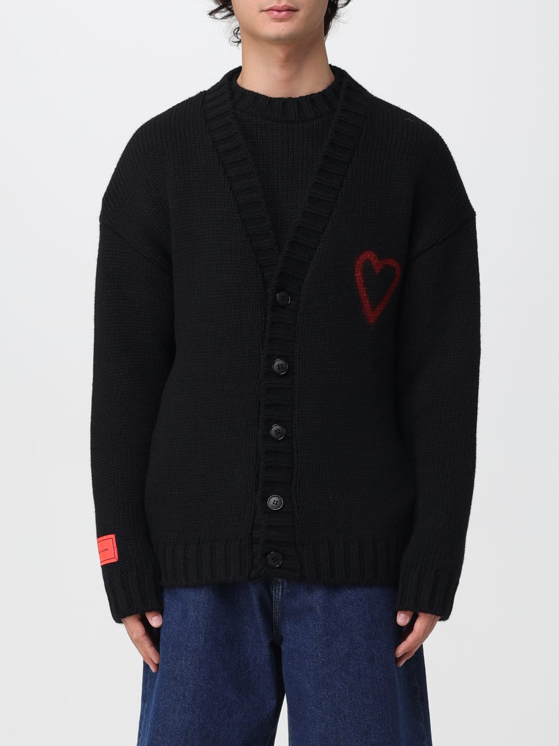 VISION OF SUPER SWEATER: Cardigan men Vision Of Super, Black - Img 1