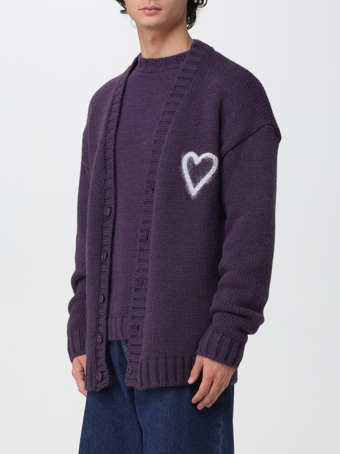 VISION OF SUPER JERSEY: Cárdigan hombre Vision Of Super, Gris - Img 3