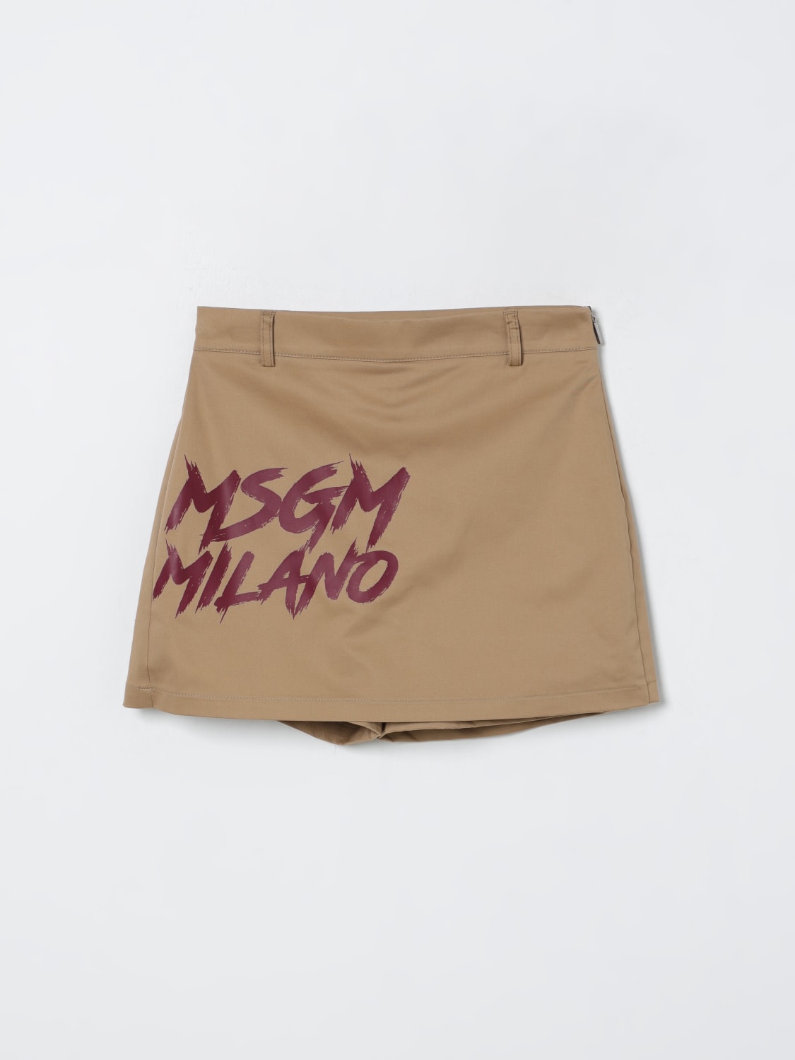 MSGM KIDS SHORTS: Shorts kids MSGM Kids, Camel - Img 1