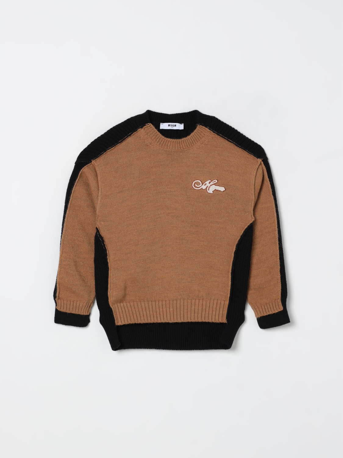 MSGM KIDS PULLOVER: Pullover kinder MSGM Kids, Biscuit - Img 1