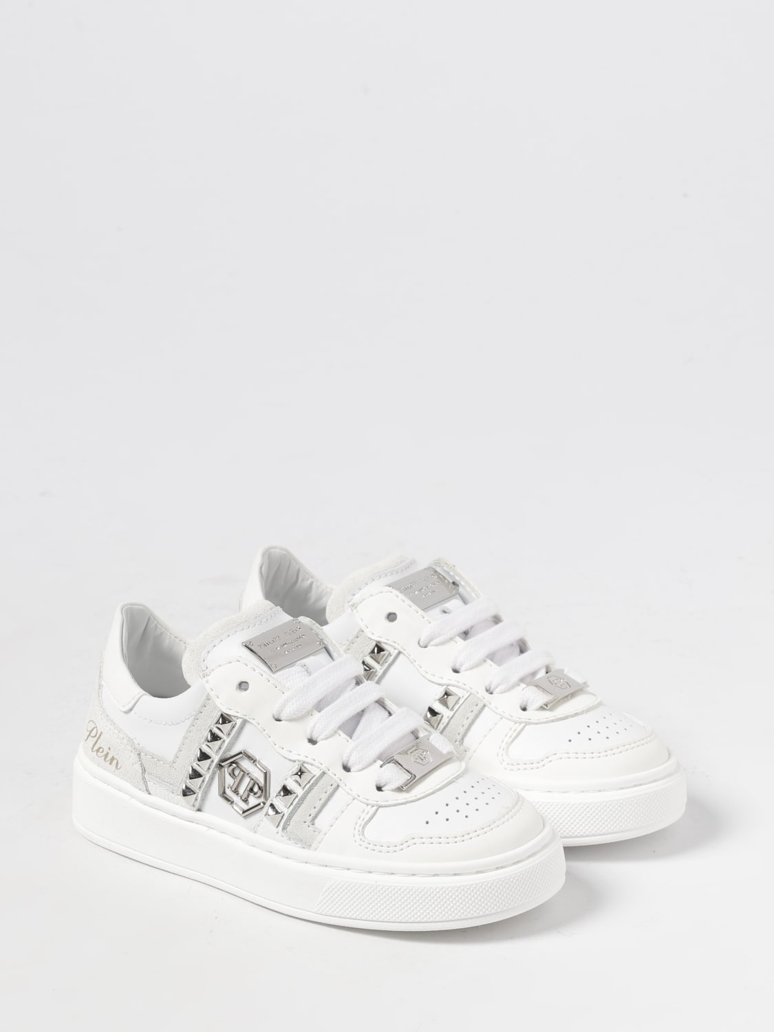 PHILIPP PLEIN SHOES: Shoes kids Philipp Plein, White - Img 2